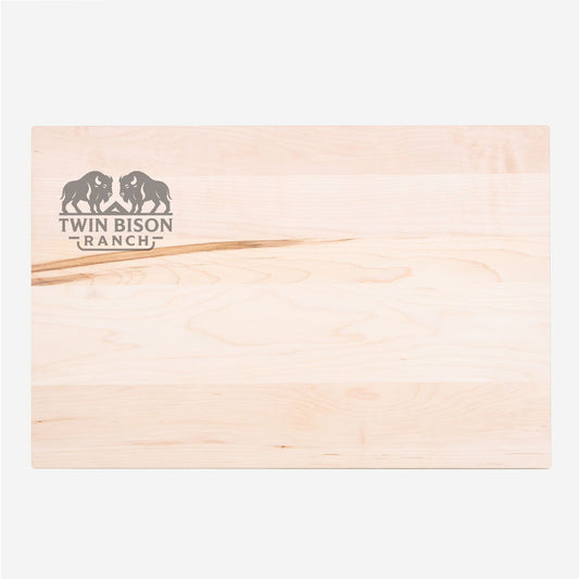 Twin Bison Wood Cutting Board - 16" x 10.5"
