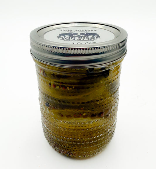 Organically produced dill pickles 16 oz