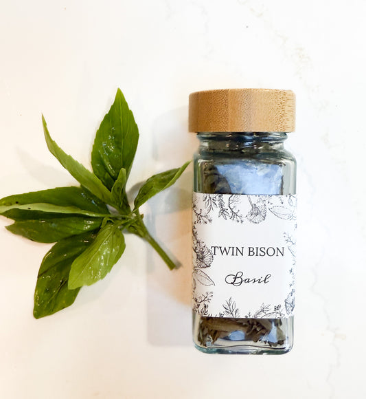 Organically grown dried Basil