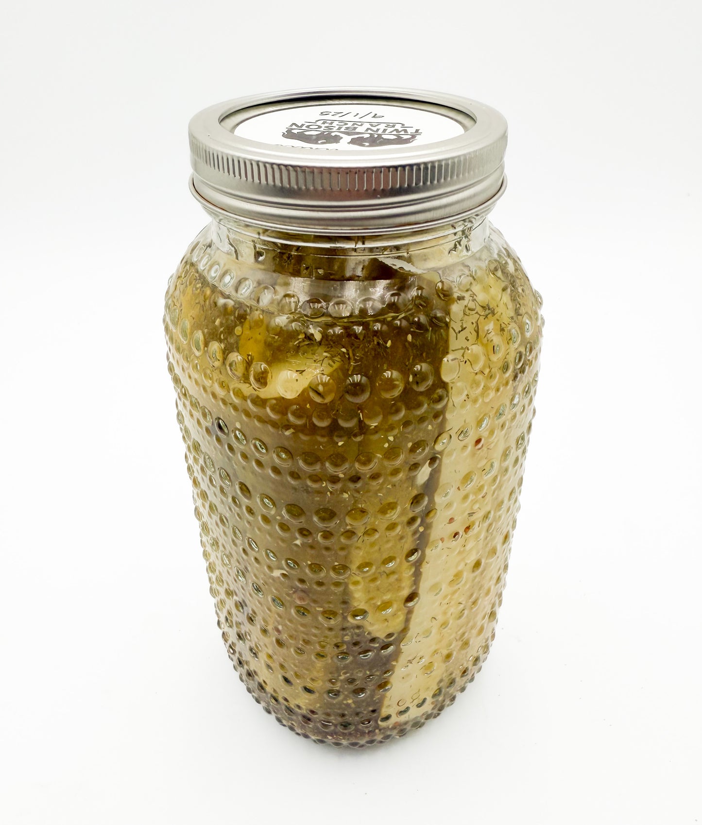 Organically produced dill pickle spears 64oz