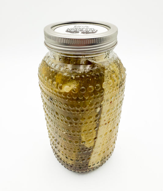 Organically produced dill pickle spears 64oz